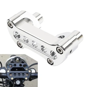 1" Lenker Riser Top Klemmhalterung für Harley Sportster Softail Road King Chrom - Bild 1 von 12