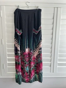 Camilla Wide Leg Trouser With Front Pockets Rainbow Eyes- Rare- Sold Out Print - Picture 1 of 8