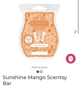 Scentsy wax bars, New FREE SHIPPING. Sunshine Mango Scentsy Bar. - Picture 1 of 2