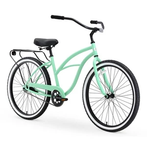 Around The Block Women's Beach Cruiser Bike, Hybrid Bicycle with Rear Rack - Picture 1 of 9