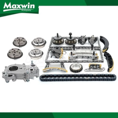 Kit de cadena de distribución VVT piñón bomba de aceite apto para Buick Rendezvous Cadillac CTS SRX Foto 1 de 4
