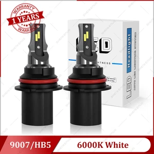 For Chevy Cavalier 2000-2005 6000K 2X 9007 LED Headlight High/lo Beam Bulbs Kit - Picture 1 of 9