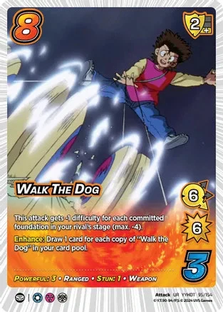 Lightly Played UVS  Walk The Dog - 1st Edition - Foil Yu Yu Hakusho: Dark Tourna - Image 1 of 1