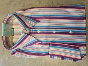 hawes curtis Ladies Multicoloured 3/4 Sleeve Shirt - Picture 1 of 5
