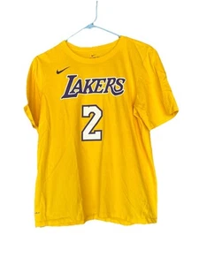 NIKE NBA LOS ANGELES LAKERS LONZO BALL JERSEY T-SHIRT SIZE L #2 - Picture 1 of 5