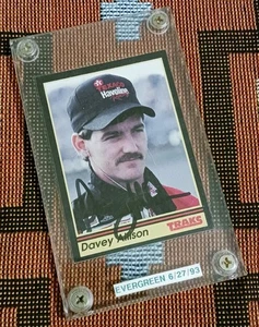 Davey Allison 1991 Traks #28 VINTAGE signed NASCAR HALL OF FAMER LEGEND card - Picture 1 of 4