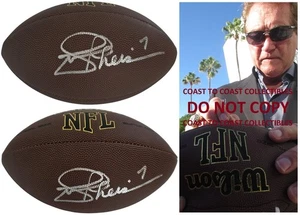Joe Theisman Signed Football Proof COA Autograph Washington Redskins Notre Dame - Picture 1 of 5