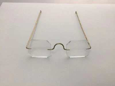 Doll Making Eye Glasses Santa Teddy Bear Grandma Grandpa 3” Octagon Lot of 4