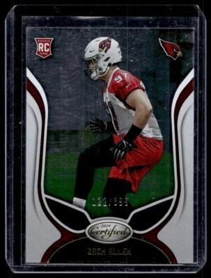 2019 Panini Certified Zach Allen Rookie 122/399 Arizona Cardinals #167 - Image 1 of 2