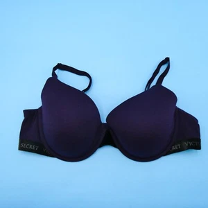 Victorias Secret T-Shirt Bra 40C Purple Lightly Lined Demi Underwired Lingerie - Picture 1 of 9