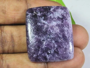 65CTS.NATURAL PURPLE LEPIDOLITE OCTAGON CABOCHON LOOSE GEMSTONE 28X34X05MM - Foto 1 di 7