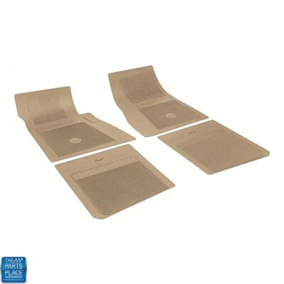 1967-1974 Chevrolet Impala 1967-1972 Chevelle Floor Mat Set Rubber Fawn New - Image 1 of 2