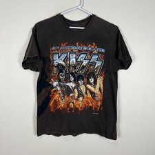 Vintage KISS 40th Anniversary Tour Vtg Style Hanes Casual Tee T Shirt Mens XL