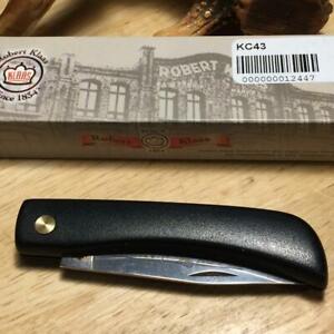 Robert Klaas Black Angus ABS 3 1/2" Folding Work Knife Made in Italy KC43