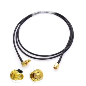 DAB DAB + Aerial Antenna Extension Cable 2 Meter SMA Male to 90° SMA Female RA - Picture 1 of 4