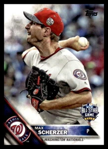 Tarjeta de béisbol 2016 Topps Update Max Scherzer #US19 de los Nacionales de Washington - Imagen 1 de 2