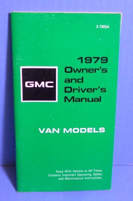GMC Van/G1500/G2500/G3500 1979 manual del propietario Foto 1 de 1
