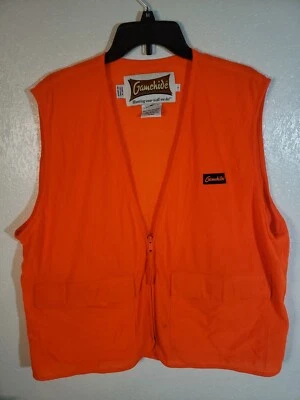Gamehide Hunting Vest Adult Size Large  Zipper  Pockets Orange Logo - Image 1 of 4