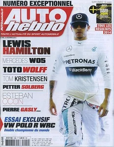 AUTO HEBDO Nr. 1992 24.12.2014 Test VW POLO R WRC TOTO WOLF HAMILTON OCON - Bild 1 von 1
