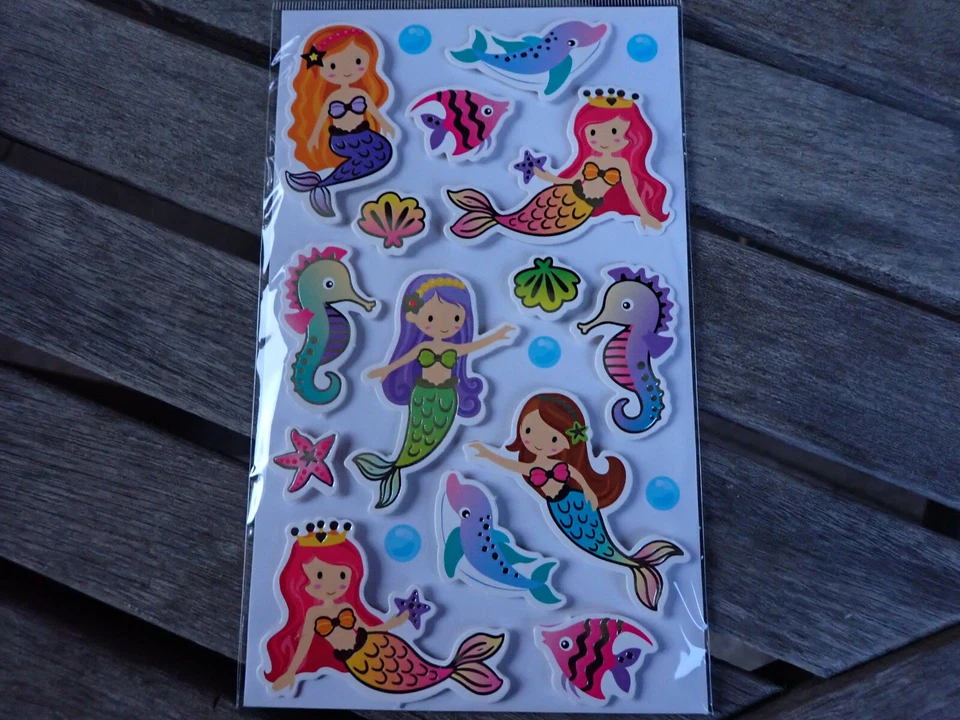 Hobby Fun - Sticker Meerjungfrau mit Seepferdchen  - Bild 1 von 1
