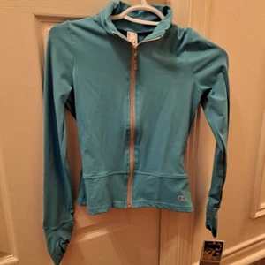 Mondor skating zipper  blue vest jacket blue NWT girl 12-14 NEW - Picture 1 of 4