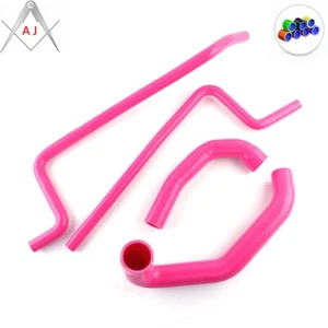 For Jeep Wrangler TJ 4.0L 1997 1998 1999 2000 2001 Pink Silicone Radiator Hose - Picture 1 of 8