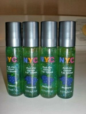 全新 批量 4 件 纽约 闪耀 唇彩 蓝莓 606A 闪耀 闪耀 香味 — 第 1/4 张图片