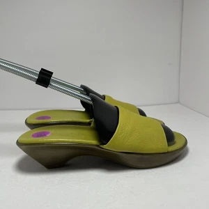 ColeHaan Sandals Womens Size 8.5B Green Leather Slip - Picture 1 of 7