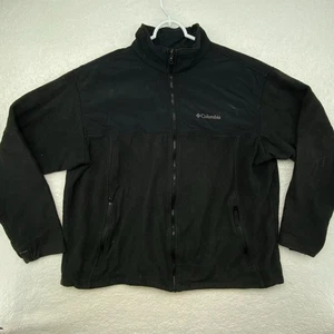 Columbia Interchange Men’s Tall 2XT Black Fleece Full Zip Jacket - Picture 1 of 13