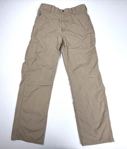 Pantalones de carpintero Carhartt caqui ropa de trabajo 100 % algodón para hombre 33x32 (REAL: 32x31) - Imagen 1 de 19