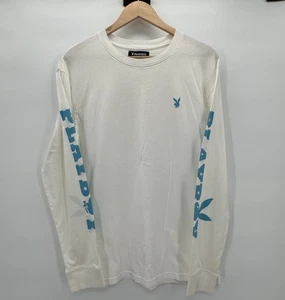 Camiseta Playboy X Pacsun Manga Larga Estampado Gráfico Color Crema Para Hombre Talla Mediana - Imagen 1 de 8