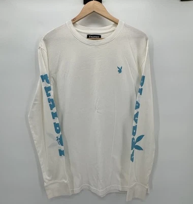 Camiseta Playboy X Pacsun Manga Larga Estampado Gráfico Color Crema Para Hombre Talla Mediana Foto 1 de 4