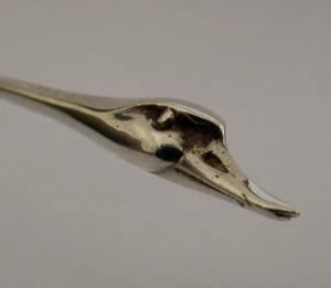 RARE JACK SPENCER DESIGNER STERLING SILVER SWAN BIRD ANIMAL SPOON 1989 - Picture 1 of 6