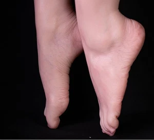 A Pair Ballet Feet Platinum Silicone Feet Foot Arch Positioned Luxury Collection - Picture 1 of 12