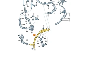 NEW GENUINE VAG GROUP METAL COOLANT PIPE - 5Q0121070AF - Picture 1 of 2