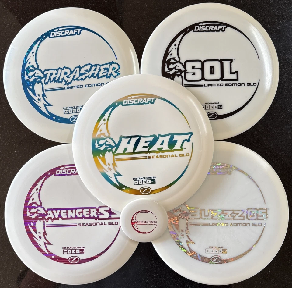 Discraft 5 Pack Of Glow Discs - Heat, Sol, Buzzz OS, Avenger SS, Thrasher & Mini - Image 1 of 1