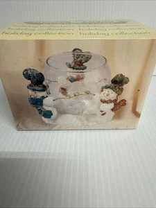 Cedar Creek Holiday Collection Snowmen Candle Globe Kirkland Store - Picture 1 of 5