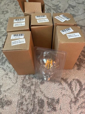 6-Pack Vintage 8W ST64 LED Edison Light Bulbs 60W Equivalent, E26 base - Image 1 of 4