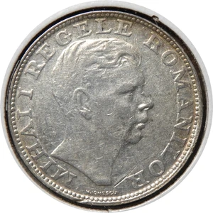 elf Romania Kingdom 200 Lei 1942 Silver World War II - Picture 1 of 2