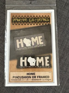 Primitive Gatherings - HOME Pincushion Or Framed - Picture 1 of 2