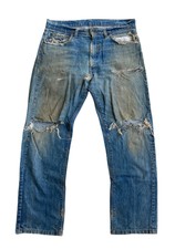Vintage Levis 505 70s bartack Talon 42 Zipper Non Selvedges