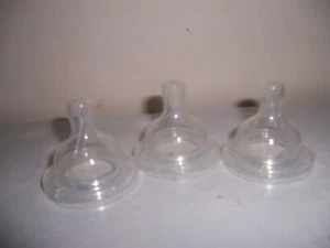 Avent size 2 baby bottles nipples lot of 3 nipples white box - Picture 1 of 1