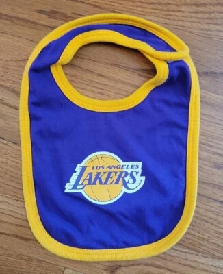 Babero de bebé Los Angeles Lakers infantil usado en excelente estado niños niñas Kobe Bryant LeBron James  Foto 1 de 4