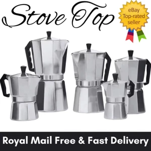 Italian Espresso Coffee Maker Stove Top Coffee Maker Coffee Percolator Moka Pot - Picture 1 of 21
