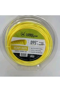 Weed Warrior .095" x 200 FT. HEAVY DUTY Crimped Trimmer Line YELLOW Made USA - Picture 1 of 2