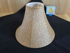 BROWN BEIGE LAMP SHADE 7.5" H x 11" Marble Print Vinyl Fabric 