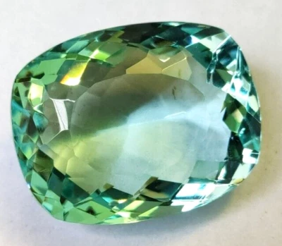 AAA+ 82,75 quilates grande aguamarina azul océano corte cojín piedras preciosas regalo para mujer Foto 1 de 4