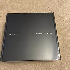 Beyonce Cowboy Carter act ii Limited Boxset CD & Ringer T-shirt Wht/Red Medium - Picture 1 of 5