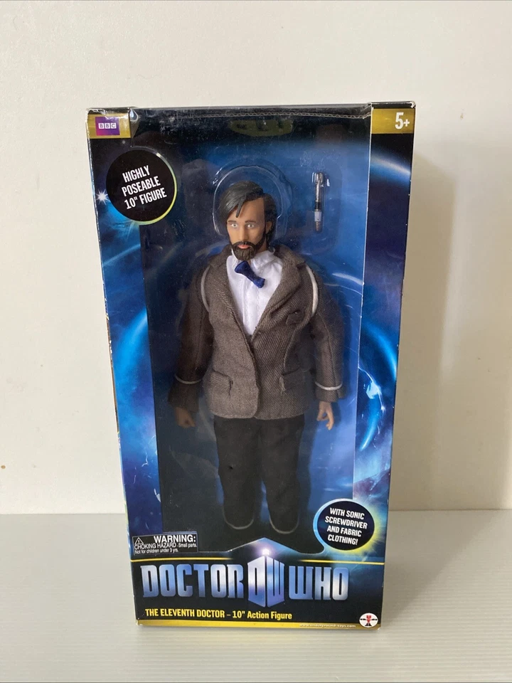 Boneco de ação Doctor Who Eleventh Doctor 10" com barba altamente detalhado - Imagem 1 de 4