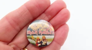 Vintage Iron Maiden Button Pinback Badges - Picture 1 of 3